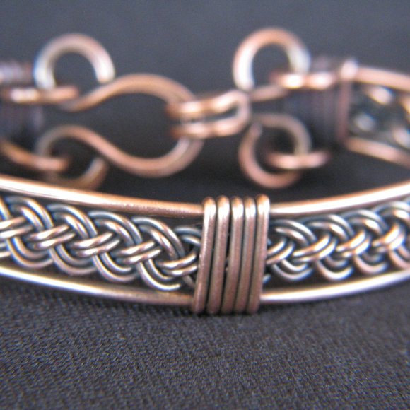 Handcrafted Child's Copper Bracelet - Picture 2 of 2